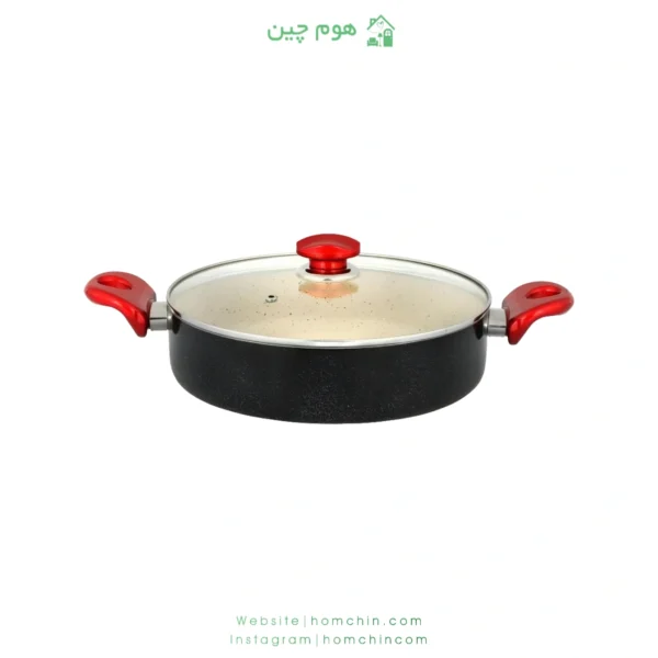 تابه گرانیت درب پیرکس رویال رنگ مشکی