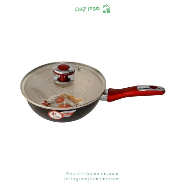 تابه وک گرانیت رویال مشکی درب پیرکس کوچک