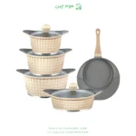 سرویس قابلمه 9 پارچه رویال مدل پارادایس گرانیت