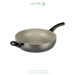 تابه گرانیت تک دسته رویال مدل نقره ای چکشی
