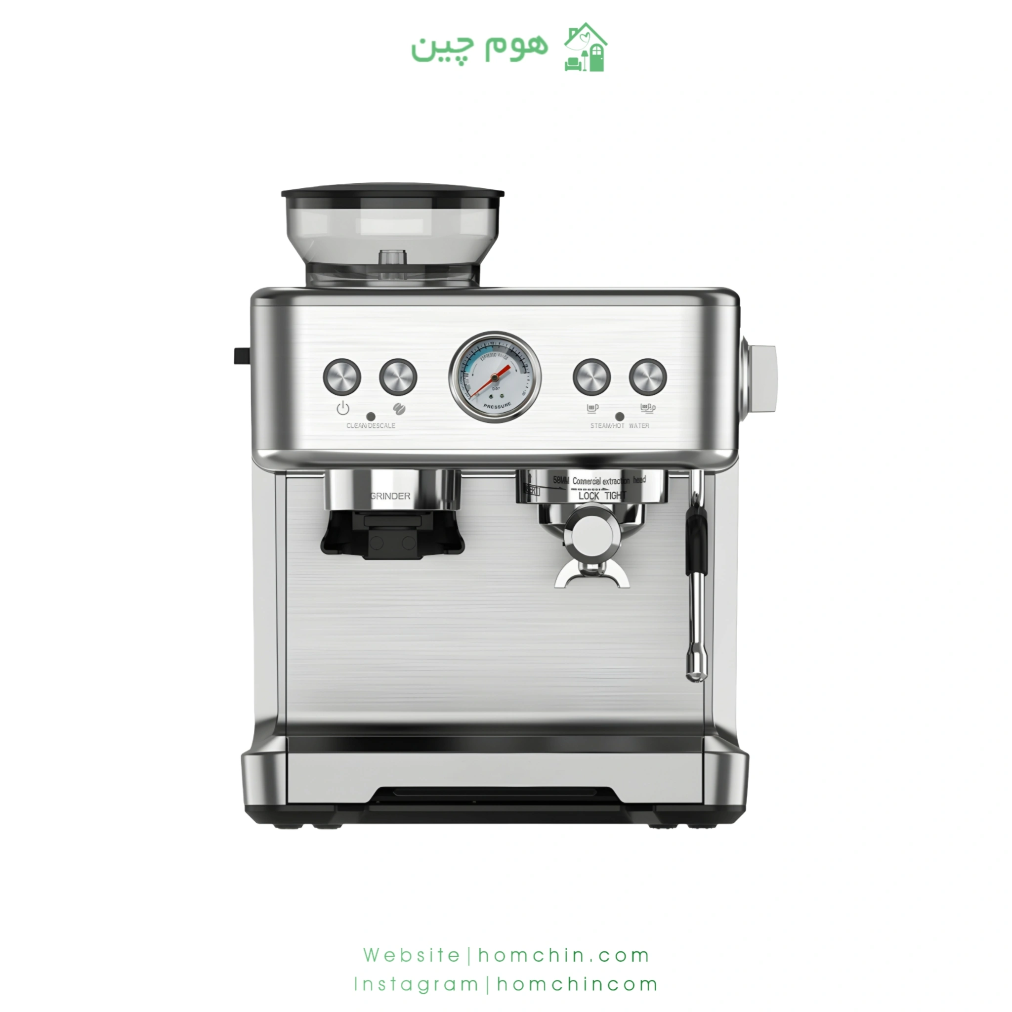 brina-200-grinder-espresso-homchin-com1 اسپرسوساز گریندردار برینا مدل 200