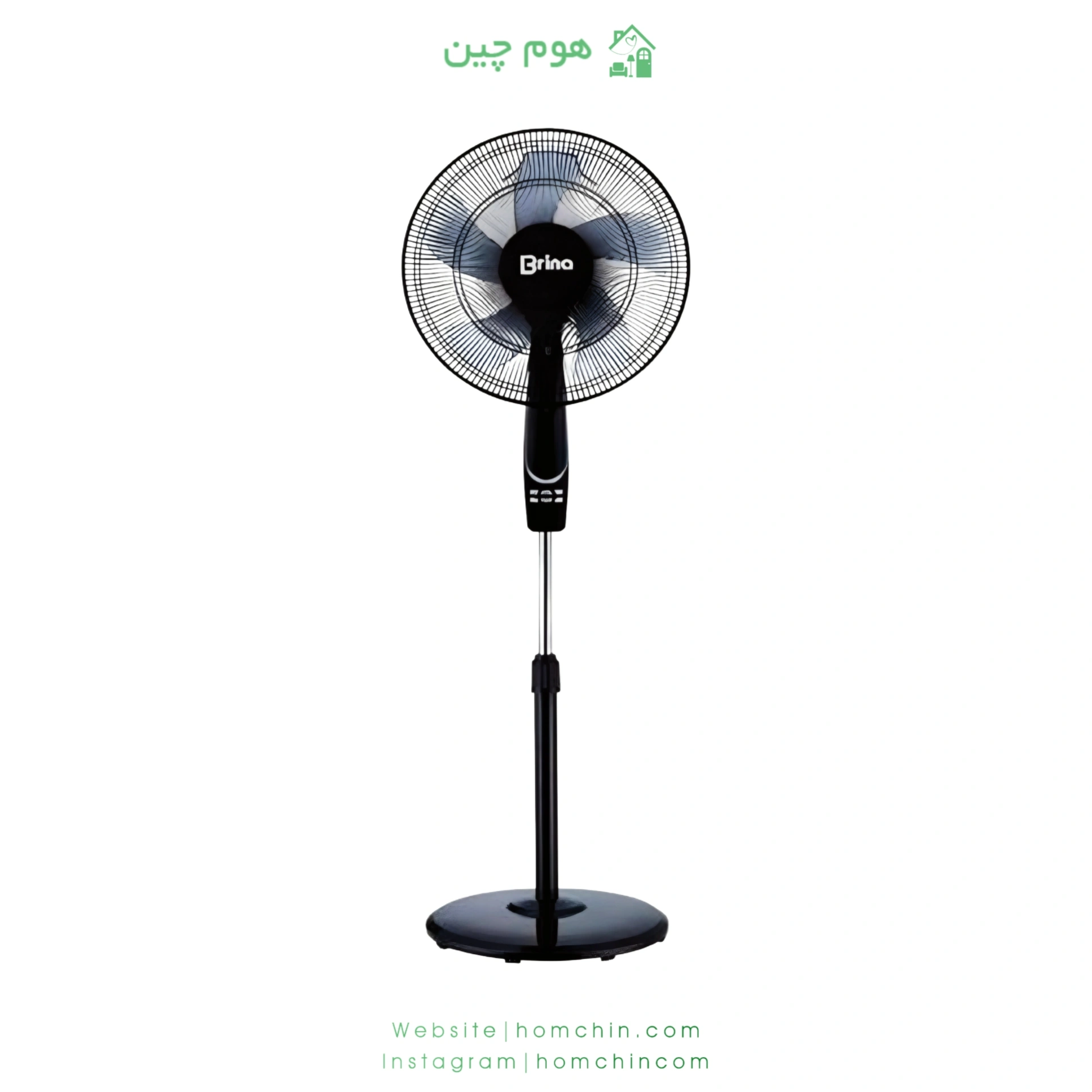brina-bsf-104-stand-fan-black-homchin-com2 پنکه ایستاده برینا مدل BSF-104 رنگ مشکی