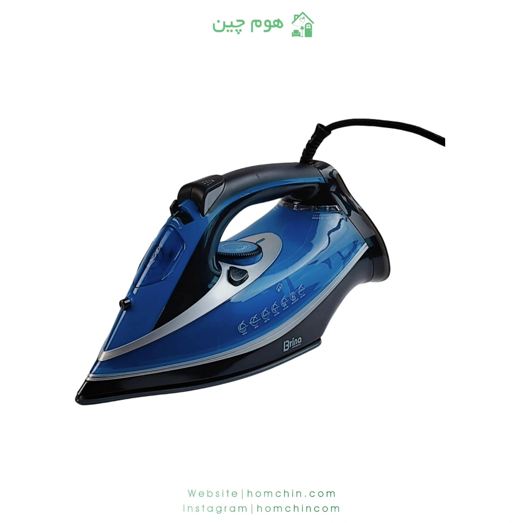 brina-bst408-steam-iron-homchin-com1 اتو بخار برینا مدل 408 BST