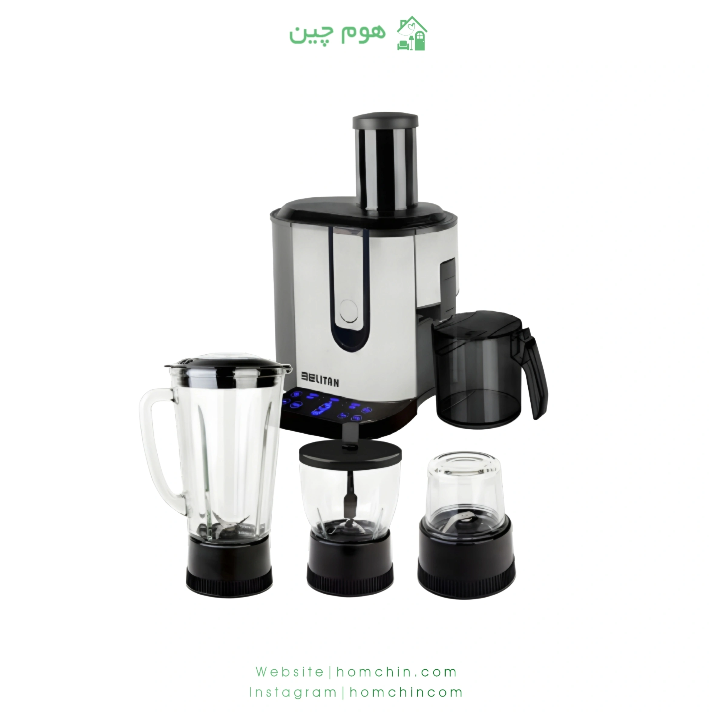 belitan-bt7163-digital-24in1-juicer آبمیوه گیری 4 کاره دیجیتال بلیتان مدل BT 7163